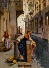 Famous Islands Paintings - Fruit Sellers from The Islands - Venice